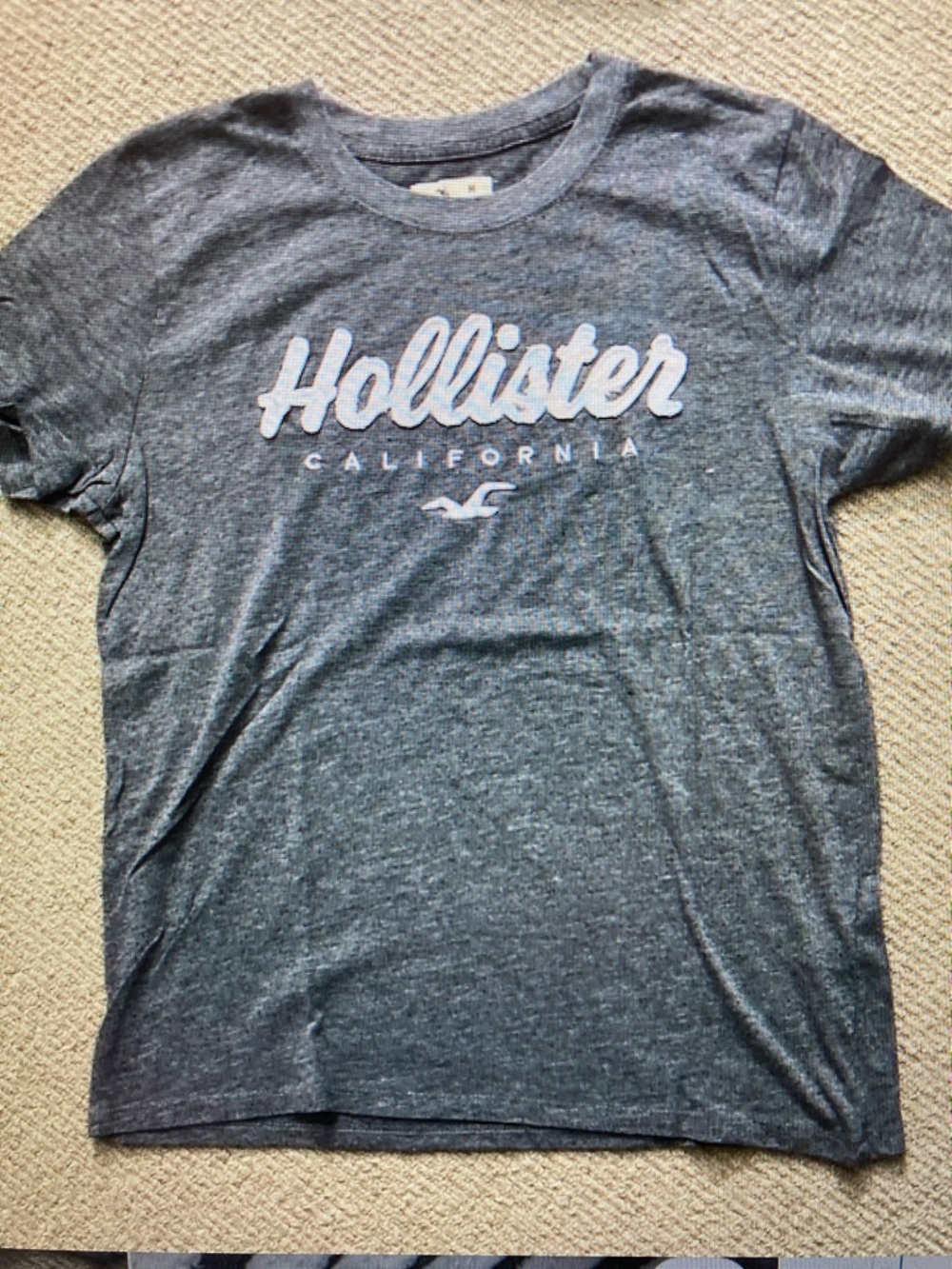 Hollister Blue Heather Logo Tee